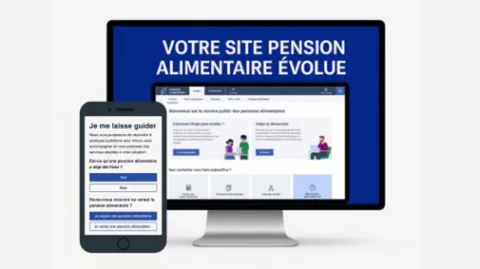 Visuel représentant la page d'accueil du nouveau site
